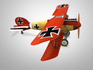 fighter aircraft albatros Model 3D