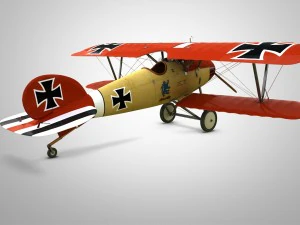 fighter aircraft albatros 3D Model