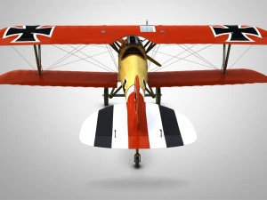 fighter aircraft albatros 3D Model