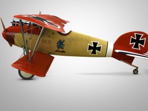 fighter aircraft albatros Model 3D