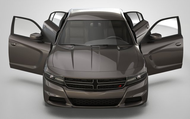 dodge charger 3D Model .c4d .max .obj .3ds .fbx .stl .blend 