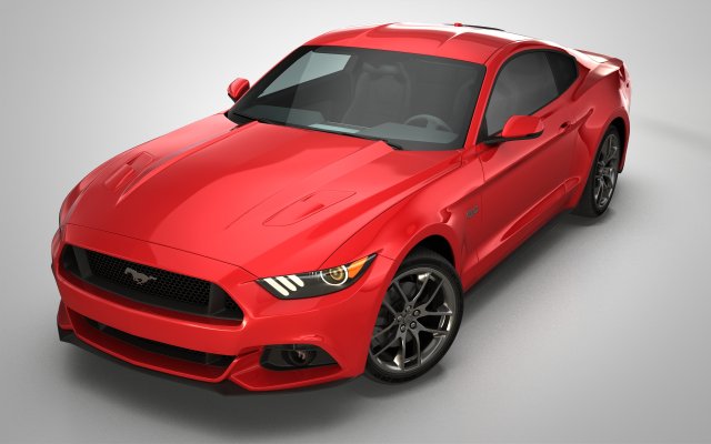 ford mustang Model 3D .c4d .max .obj .3ds .fbx .stl .blend 