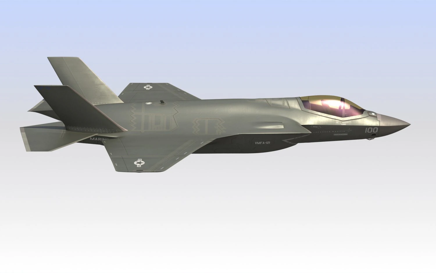 lockheed f-35 3D Model .c4d .max .obj .3ds .fbx .stl .blend 