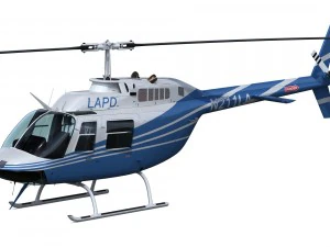 bell 206 helicopter 3D Model