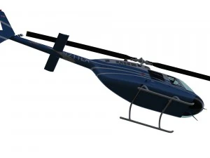 bell 206 helicopter 3D Model