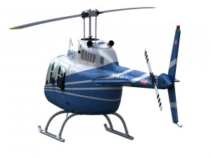 bell 206 helicopter 3D Model