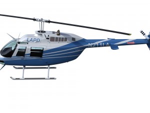 bell 206 helicopter Modelo 3D
