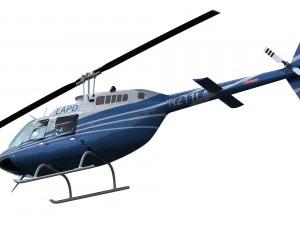 bell 206 helicopter 3D Model