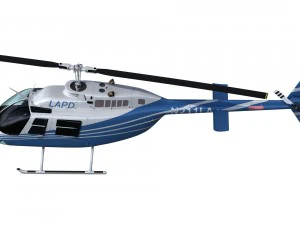 bell 206 helicopter 3D Model