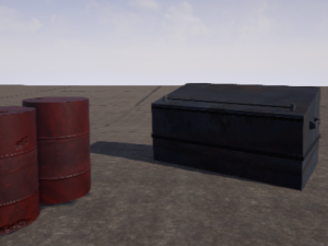 barrel and bin 3Dモデル