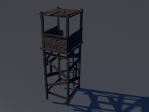 sniper tower 3D 模型