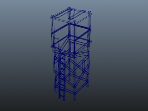 sniper tower 3D 模型