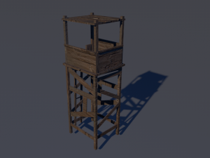 sniper tower 3D 模型