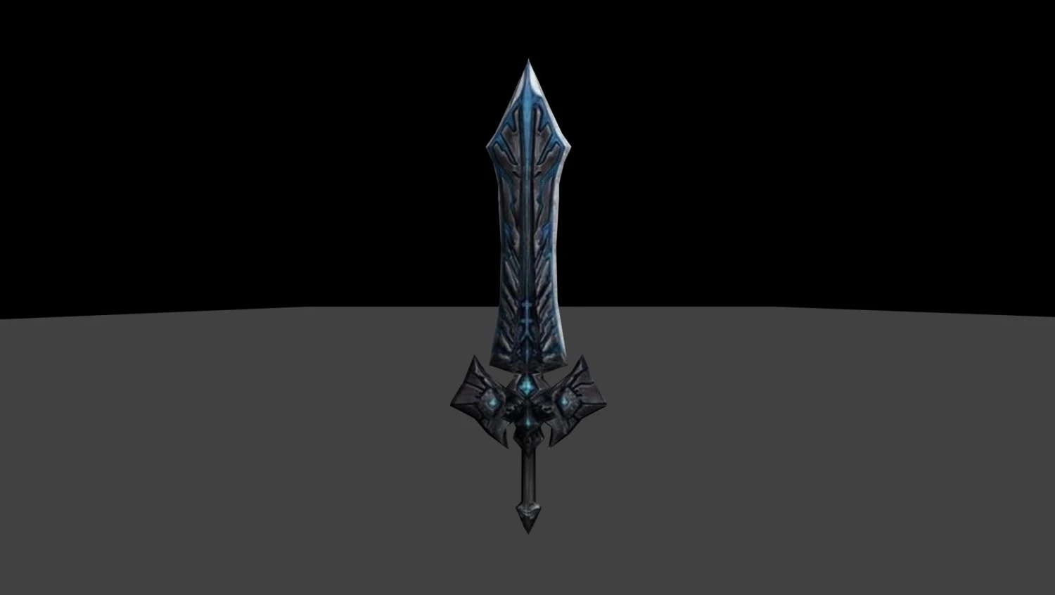 ice long sword 3D Model .c4d .max .obj .3ds .fbx .stl .blend 