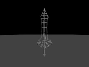 ice long sword 3D Model