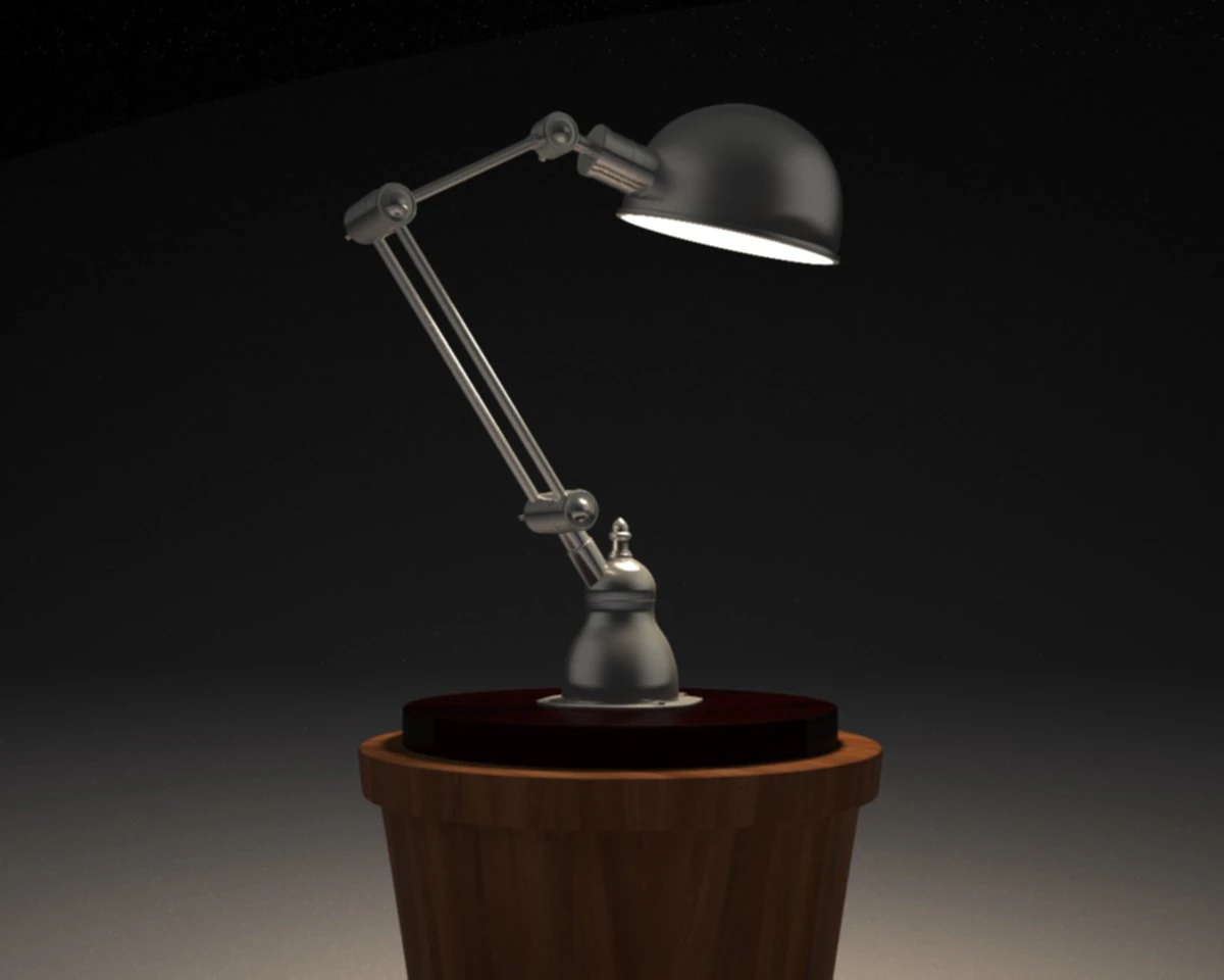 table lamp 3D Model .c4d .max .obj .3ds .fbx .stl .blend 