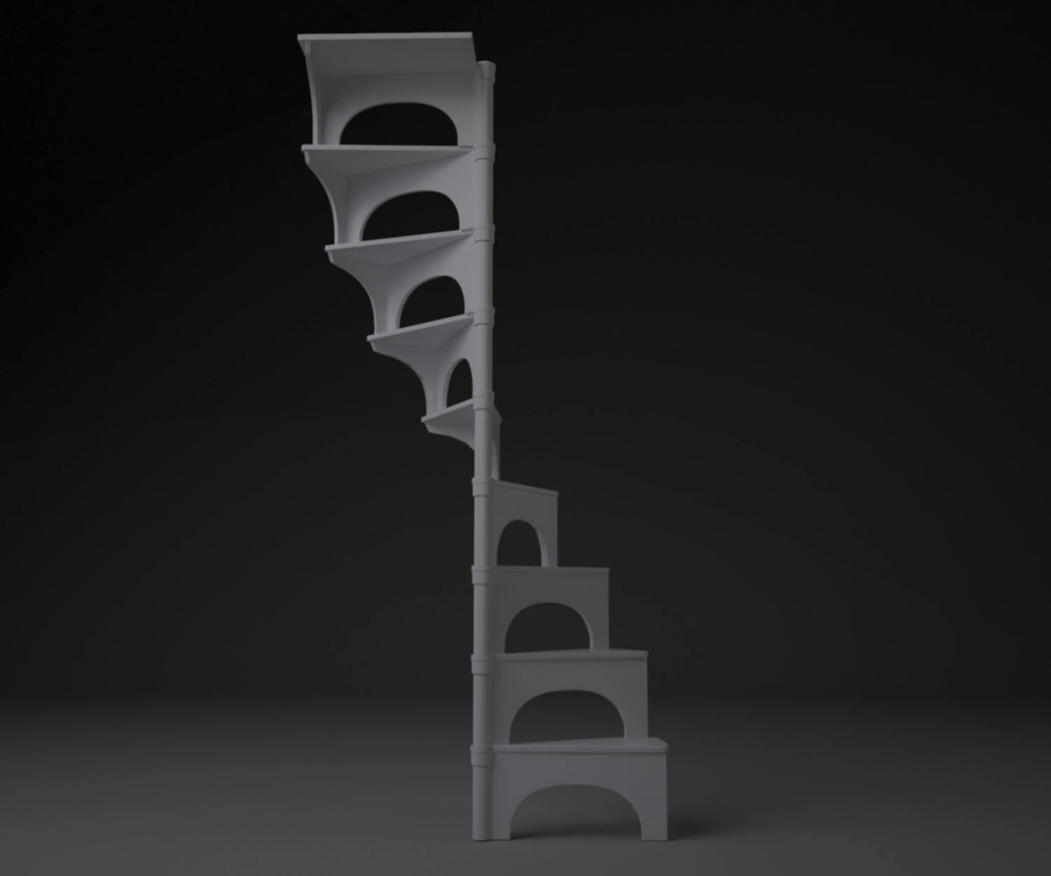 living room stairs 3D Model .c4d .max .obj .3ds .fbx .stl .blend 