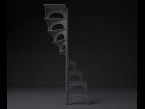 living room stairs Modèle 3D