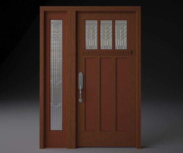 building door 3D-Modell .c4d .max .obj .3ds .fbx .stl .blend 