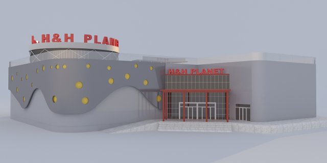 shopping mall Modèle 3D .c4d .max .obj .3ds .fbx .stl .blend 