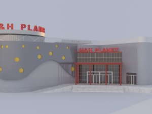 shopping mall Model 3D