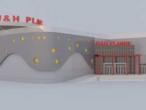 shopping mall Modèle 3D