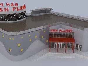 shopping mall Modèle 3D