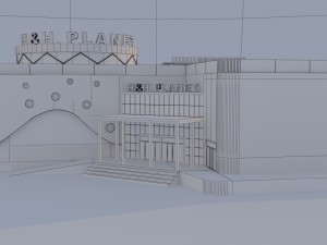 shopping mall Modèle 3D