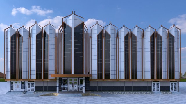 hotel 3D Model .c4d .max .obj .3ds .fbx .stl .blend 