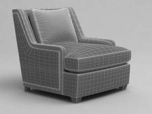 colin cab barbara barry baker chair 3D Модель