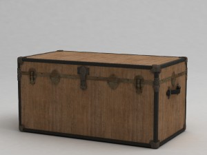 antique trunks 3Dモデル
