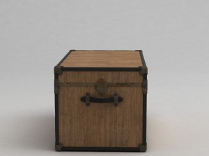 antique trunks 3Dモデル