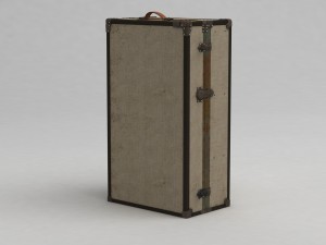 antique trunks 3Dモデル