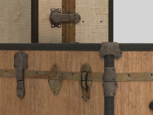 antique trunks 3Dモデル