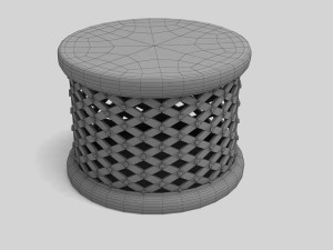 bamileke stool Modelo 3D