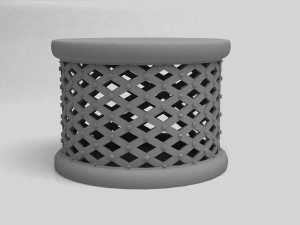 bamileke stool Modelo 3D