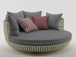 round daybed wa1038 Modelo 3D