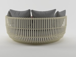 round daybed wa1038 Model 3D