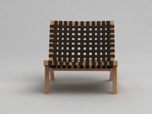 ashanti leather chair 3D 모델