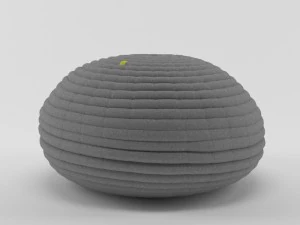 ndebele chair and ottoman 3D Model
