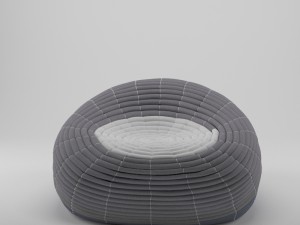 ndebele chair and ottoman 3Dモデル