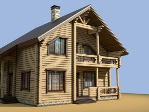 cottage 3D मॉडल
