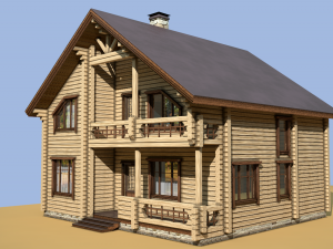 cottage Model 3D