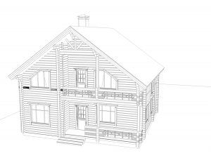 cottage Model 3D