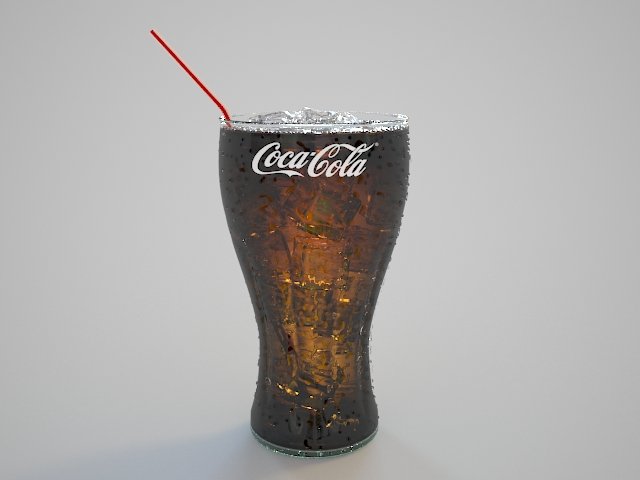coca-cola with ices 3Dモデル .c4d .max .obj .3ds .fbx .stl .blend 