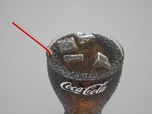 coca-cola with ices 3Dモデル