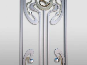 dekoracyjne płoty secesyjne, balustrady Model 3D