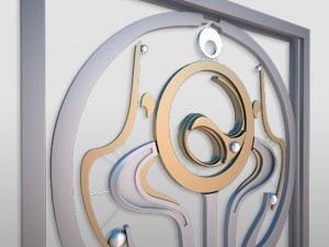 decorative secession fencesrailing 3D Model