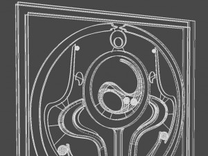 decorative secession fencesrailing 3D Model