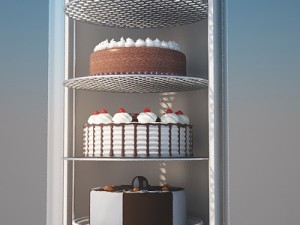 display case bartscher refrigerator 3D Model